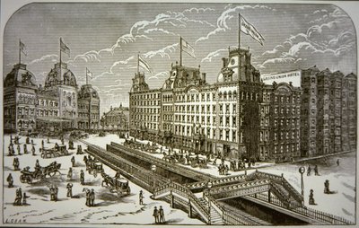 The Grand Union Hotel, New York City (litho) av American School
