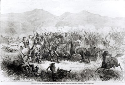 Det indiske slaget og massakren nær Fort Philip Kearney, Dakotah-territoriet, 21. desember 1866 av American School