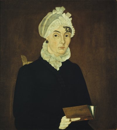 The Lady from Hornell, ca. 1810 (olje på trepanel) av American School
