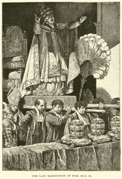 Den siste velsignelsen til pave Pius IX av American School
