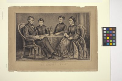 Lincoln-familien (litografi) av American School