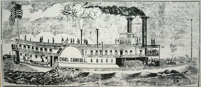 Mississippi sidehjulingen 'Chas. Carroll' av American School