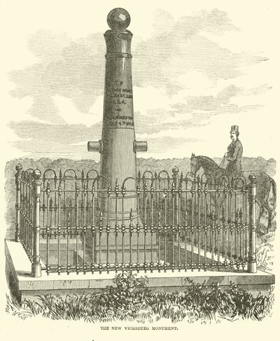 Det nye Vicksburg-monumentet, juli 1863 av American School