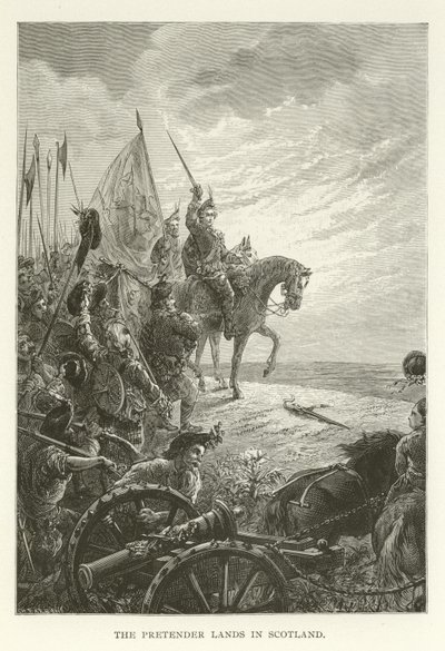 The Pretender lander i Skottland av American School