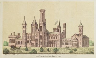 Smithsonian Institute, Washington, utgitt av E. Sachse av American School