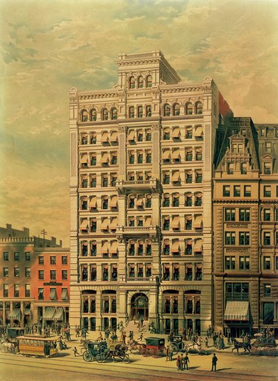 The Standard Oil Company Building, 26 Broadway, New York, pub. av Root and Tinker, 1886 av American School
