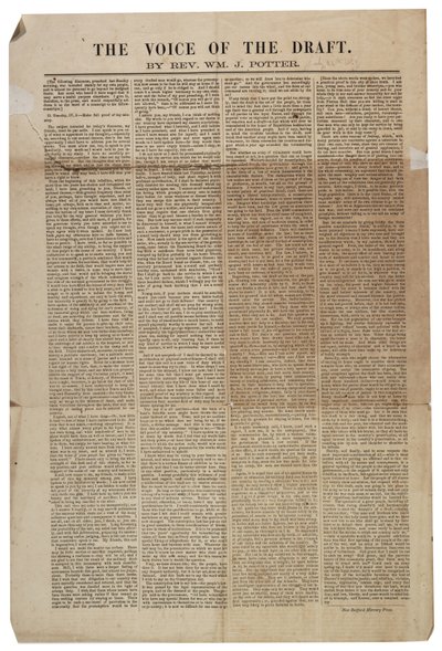 The Voice of the Draft, 21. juli 1863 av American School