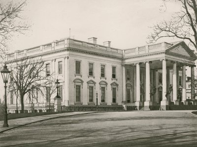 Det hvite hus, Washington DC (fotogravyr) av American School
