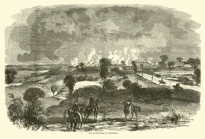 Tilnærmingene til Vicksburg, mai 1863 av American School