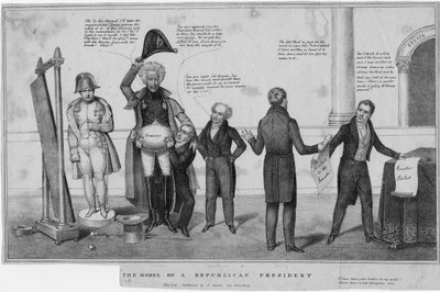 Modellen til en republikansk president, ca. 1832 av American School