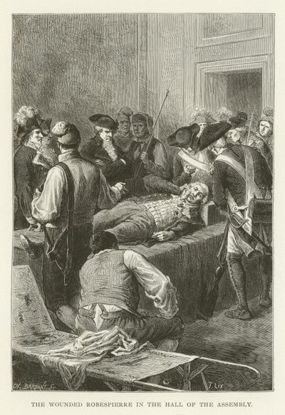 Den sårede Robespierre i forsamlingssalen av American School