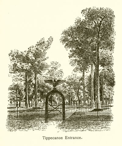 Tippecanoe-inngang, general William Henry Harrison av American School