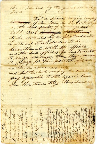 Til The People of Texas om: beleiring av meksikansk garnison ved San Antonio de Bexar, 10. desember 1835 av American School