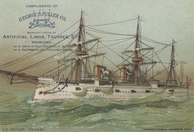 US Navy cruiser USS Chicago, 1898 av American School