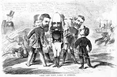 Onkel Sams lykkelige familie av generaler, ca. 1863 av American School