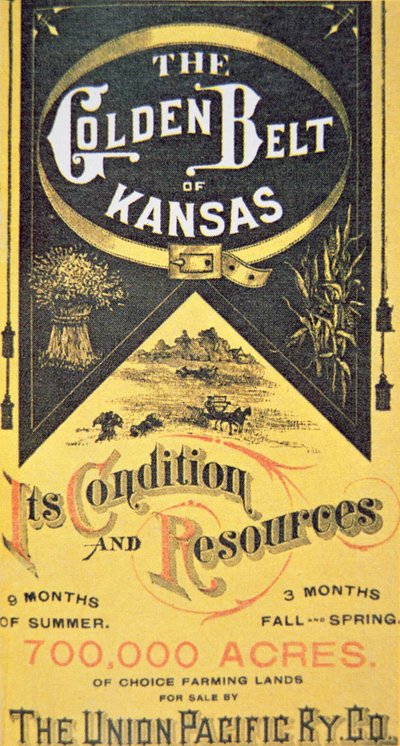 Union Pacific Railroad-plakat, ca. 1880 (litho-farge) av American School