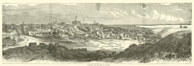 Vicksburg fra åsene bak, mai 1863 av American School