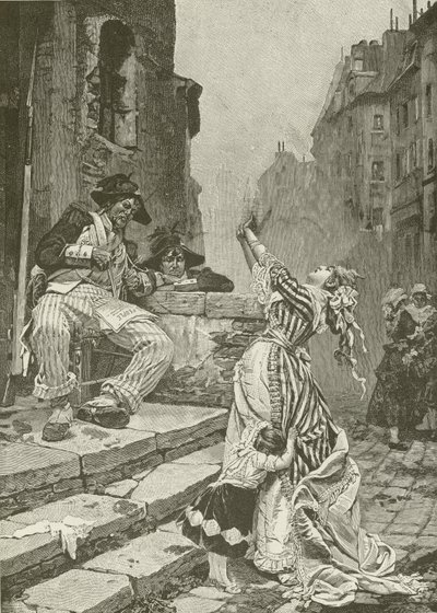 Ofre for den franske revolusjonen, malt av Paul Svedonesky av American School