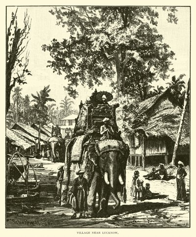 Landsby nær Lucknow av American School
