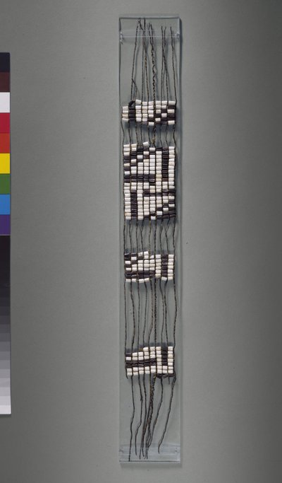 Wampum Belt, amerikansk Iroquoian eller Algonquian stamme, mulig 1600-tallet av American School