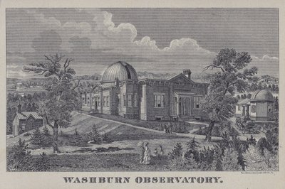 Washburn Observatory, Madison, Wisconsin, USA (litho) av American School