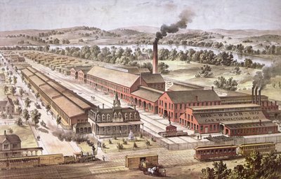 Wason Railroad Car Manufacturers, Springfield, Massachusetts av American School