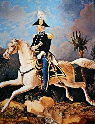 Zachary Taylor (farge litho) av American School