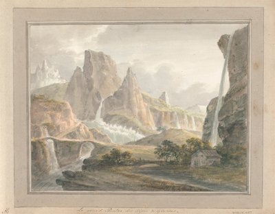 Utsikt i England, Skottland og Wales: Le Grand Theatre des Alps and Glaciers av Amos Green