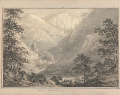 Utsikt i England, Skottland og Wales: Scene ved Devil's Bridge av Amos Green