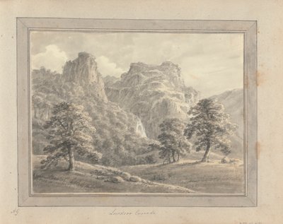 Utsikt i England, Skottland og Wales: Tur i Skottland; Lowdoor Cascade av Amos Green