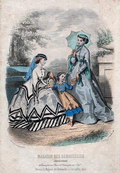 Fransk moteblad "Magasin des Demoiselles", Paris, 25. september av Anais Toudouze