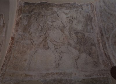 Bjørnejakt, 1000-tallet av Ancient Russian frescos