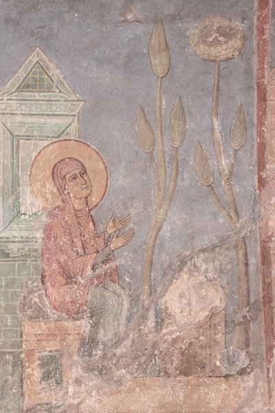 Saint Anne Praying, 1100-tallet av Ancient Russian frescos