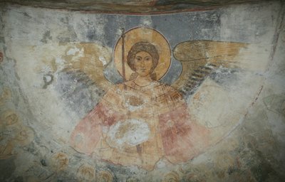 Erkeengelen Mikael, 1100-tallet av Ancient Russian frescos