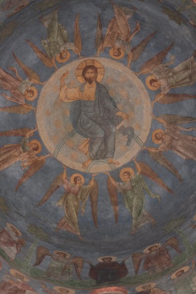 Kristi himmelfart, 1100-tallet av Ancient Russian frescos