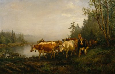 Meierista ved skogssjøen av Anders Askevold