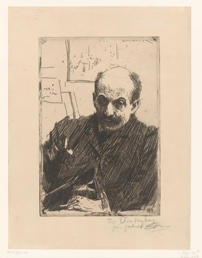 Portrett av Max Liebermann av Anders Leonard Zorn (signed by artist)
