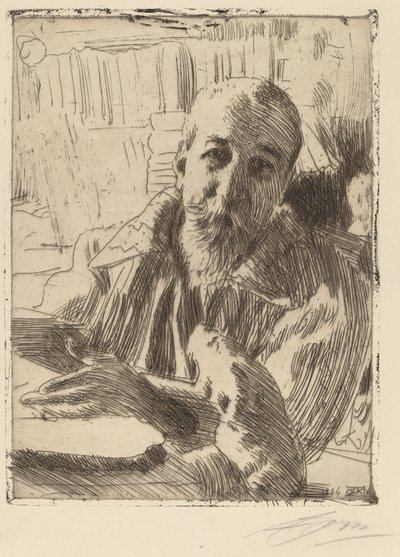 Anatole Frankrike, 1906. av Anders Leonard Zorn