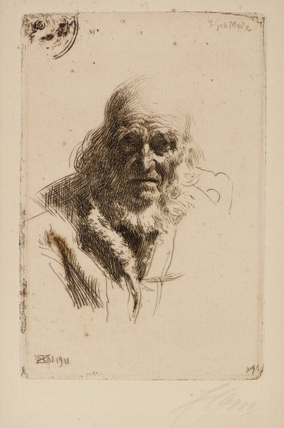 Leder for en gammel mann av Anders Leonard Zorn