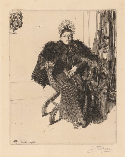 Isabella Stewart Gardner av Anders Leonard Zorn
