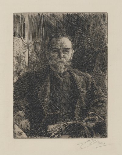 John Milton Hay av Anders Leonard Zorn