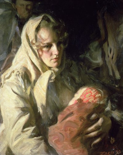 Madonna, 1899 av Anders Leonard Zorn