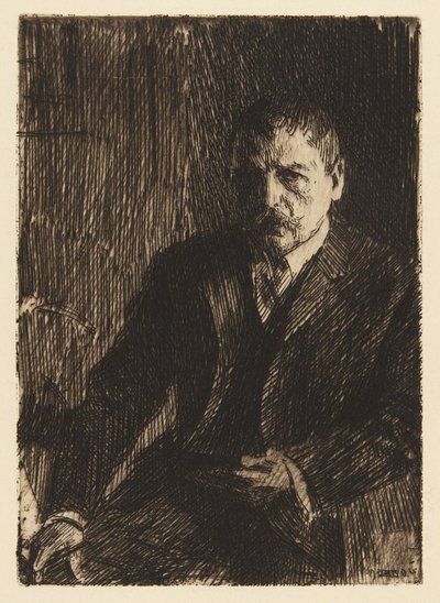 Selvportrett II, 1904 av Anders Leonard Zorn