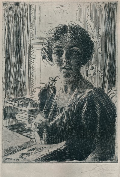 Kronprinsesse Margaret av Sverige, 1914 av Anders Leonard Zorn