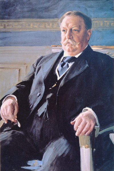 William H. Taft (1857-1930) (litho-farge) av Anders Leonard Zorn