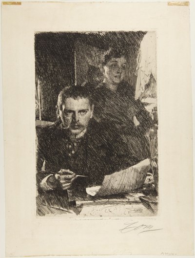 Zorn og hans kone av Anders Leonard Zorn