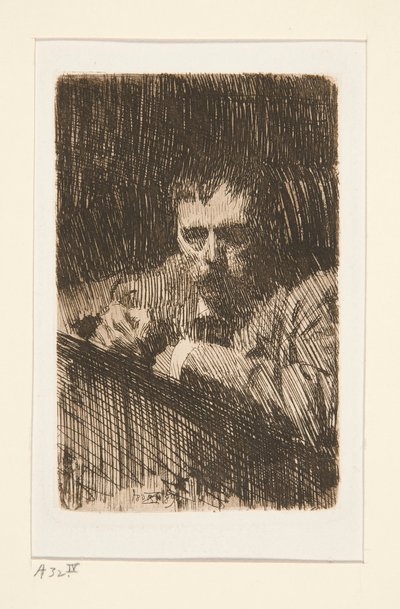 A Painter-Etcher (selvportrett) av Anders Leonard Zorn