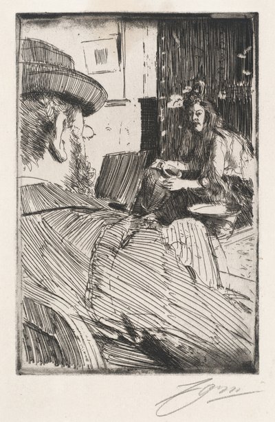 Albert Besnard og hans modell av Anders Leonard Zorn
