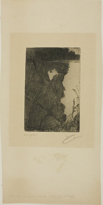 Bader (kveld) I (sink-etsing) av Anders Leonard Zorn