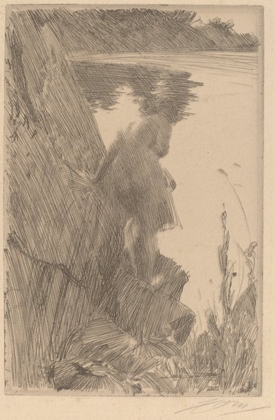 Bather III (Back Bather) av Anders Leonard Zorn